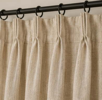 Maplehem Cotton Curtains | Gray, Brown & Beige