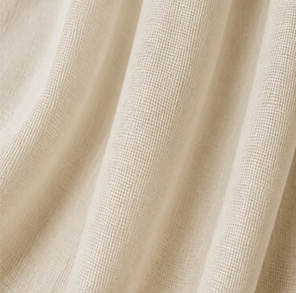 Maplehem Linen Sheer Curtains | Khaki Yellow, Light Khaki & Burlywood Birch