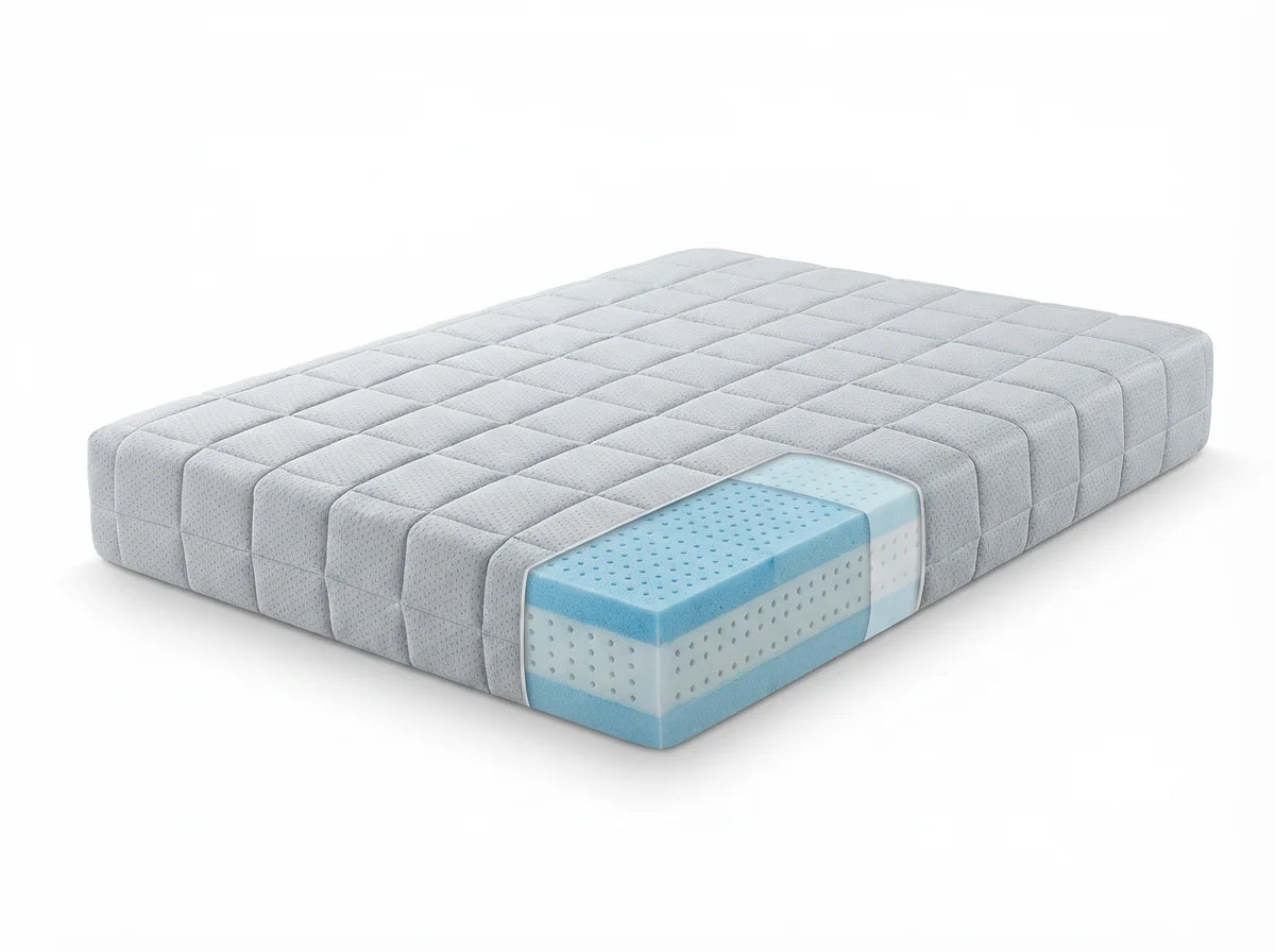 ComfortNest 10" Ventilated Gel Memory Foam Mattress | Open-Cell Cooling Technology