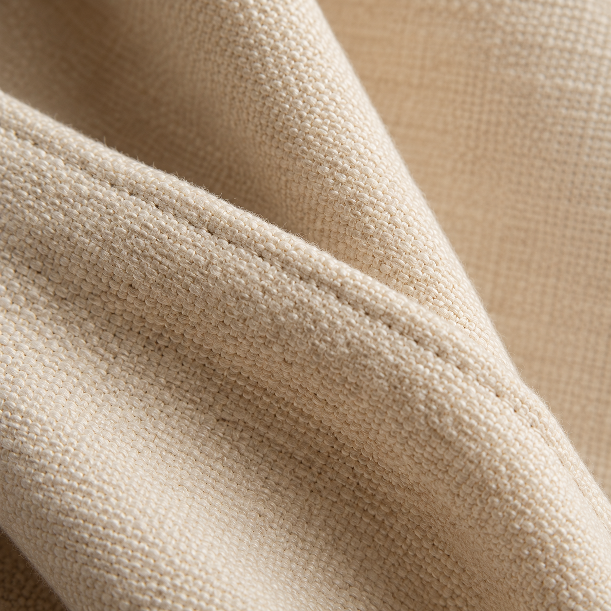 Cotton Curtain Panel | Charcoal & Cream