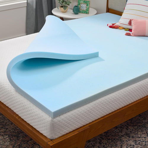 2-Inch Gel Memory Foam Mattress Topper Affordable Cooling Dorm
