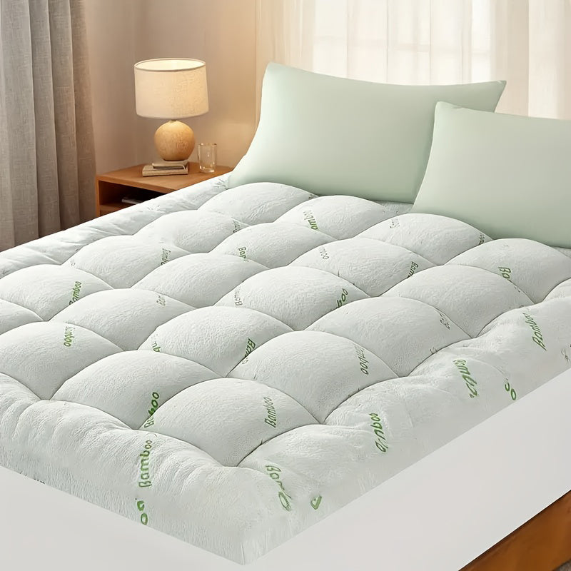 Bamboo Pillow Top Mattress Topper Cooling Breathable