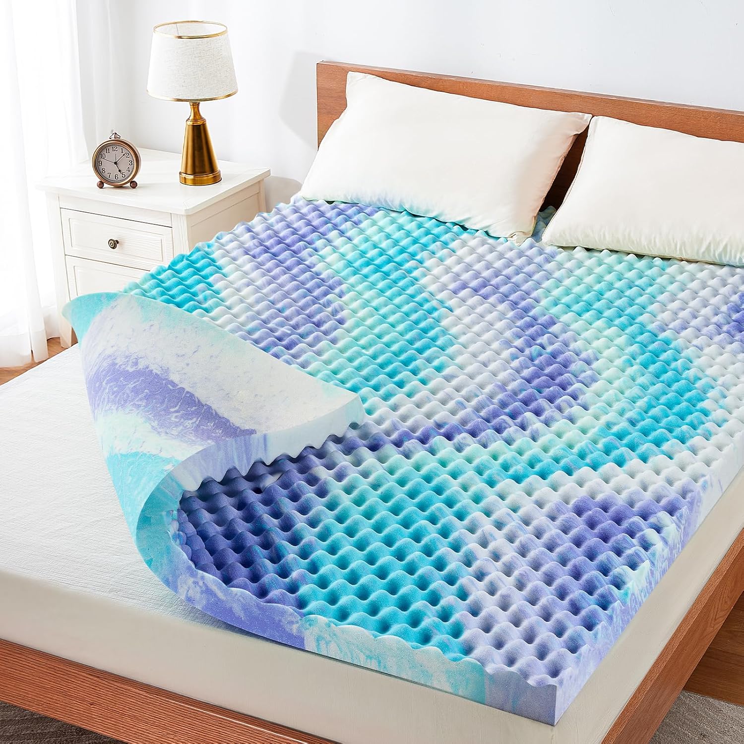 3 Inch Gel Memory Foam Mattress Topper CertiPUR-US Certified Cooling