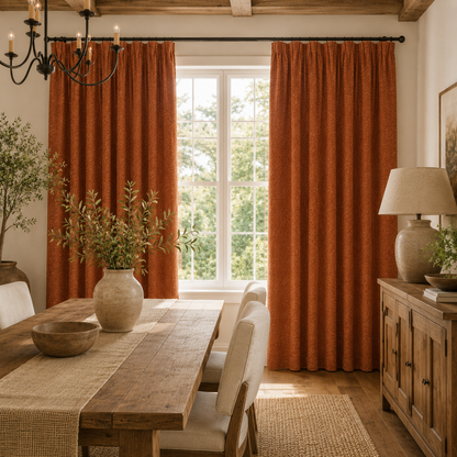 Cotton Curtain Panel | Charcoal & Cream