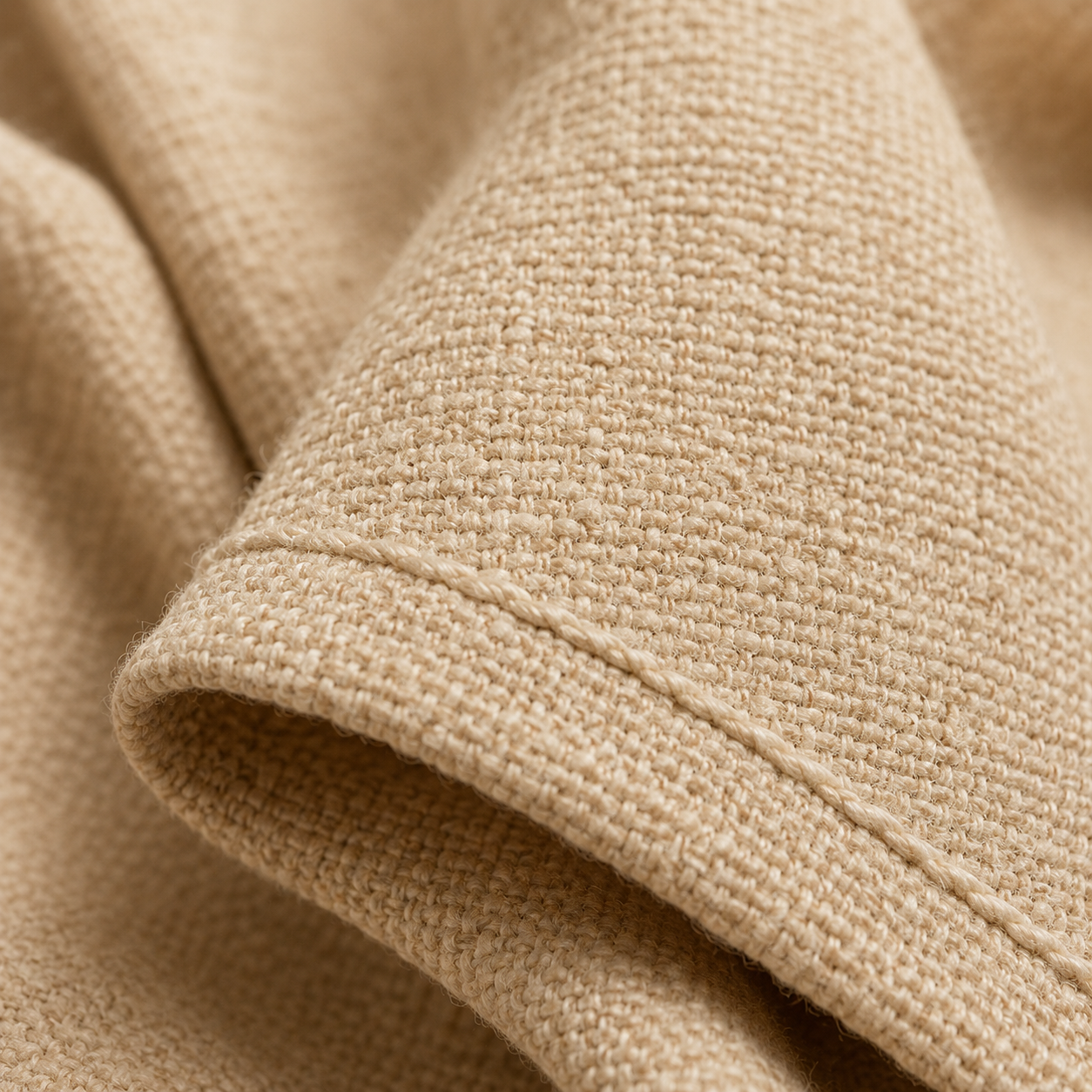 Cotton Curtain Panel | Charcoal & Cream